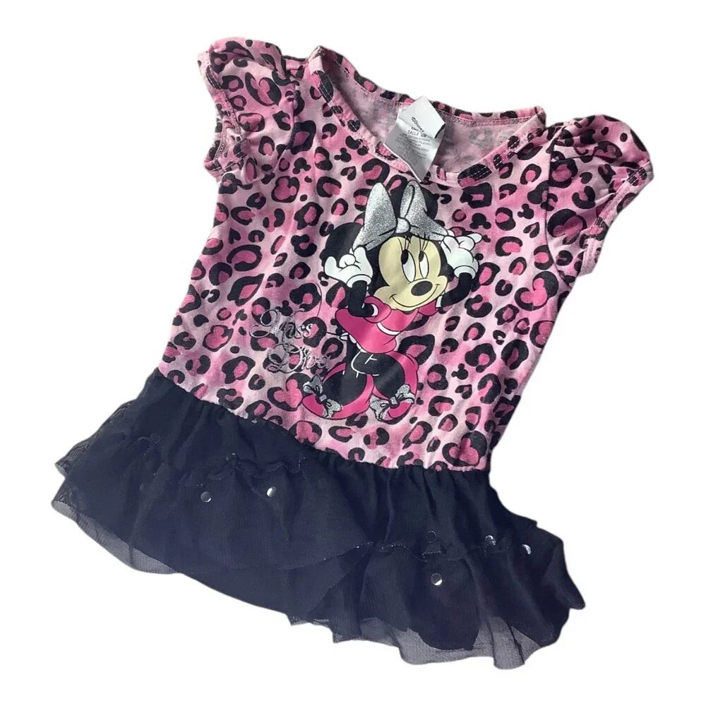 Disney Baby Girls Lot of 4  Shirts & Pants Minnie Mouse Theme 18M-24M Multicolor